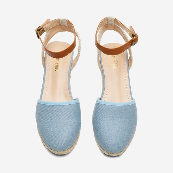 Low Wedge Espadrilles - LIGHT BLUE - 2